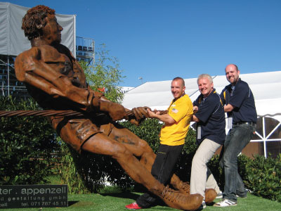 Rainer Wieser at the World Tug Of War Championships in Switzerland