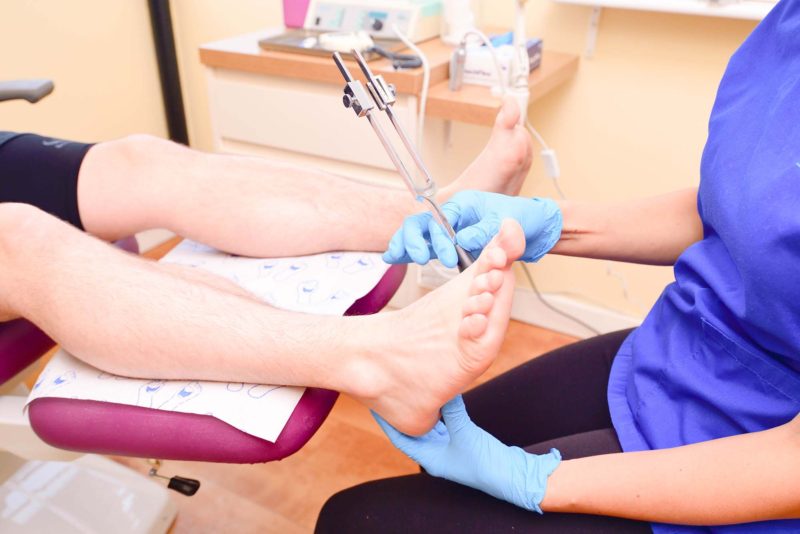 Podiatrist treatment in Cardiff.